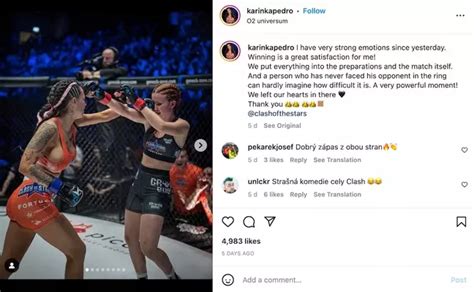 denisa ryndova|Crowd left stunned after two MMA fighters kiss during face off